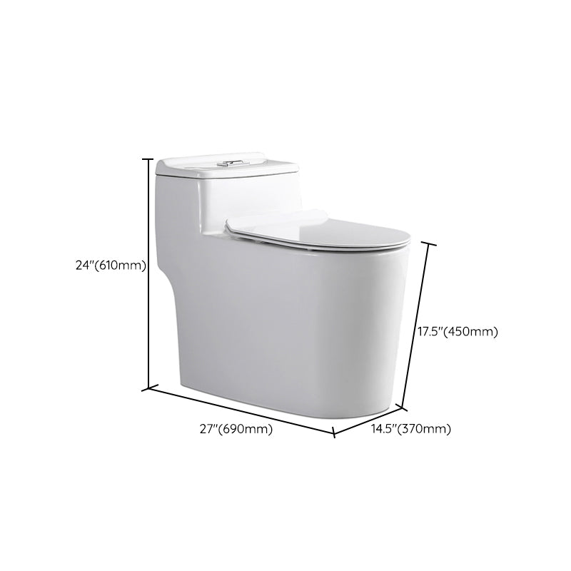 Traditional 1-Piece Toilet Bowl White Urine Toilet with Seat for Bathroom Clearhalo 'Bathroom Remodel & Bathroom Fixtures' 'Home Improvement' 'home_improvement' 'home_improvement_toilets' 'Toilets & Bidets' 'Toilets' 6668866