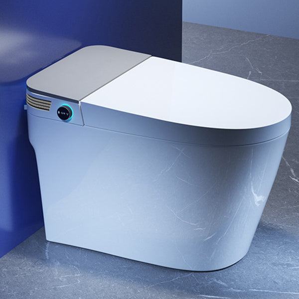 Contemporary One Piece Toilet Concealed Tank Toilet Bowl with Seat for Washroom Foot Touch Flush ( Standard) 16" Clearhalo 'Bathroom Remodel & Bathroom Fixtures' 'Home Improvement' 'home_improvement' 'home_improvement_toilets' 'Toilets & Bidets' 'Toilets' 6668884