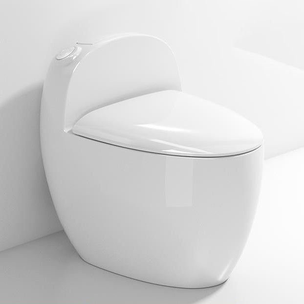 Modern Siphon Jet One Piece Toilet Bowl Heated Seat Urine Toilet with Toilet Seat White 12" Clearhalo 'Bathroom Remodel & Bathroom Fixtures' 'Home Improvement' 'home_improvement' 'home_improvement_toilets' 'Toilets & Bidets' 'Toilets' 6668901
