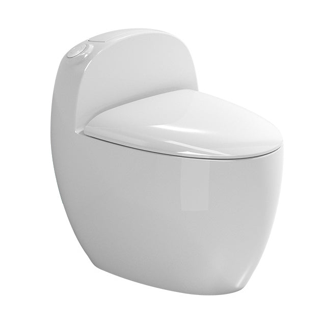 Modern Siphon Jet One Piece Toilet Bowl Heated Seat Urine Toilet with Toilet Seat White Clearhalo 'Bathroom Remodel & Bathroom Fixtures' 'Home Improvement' 'home_improvement' 'home_improvement_toilets' 'Toilets & Bidets' 'Toilets' 6668905