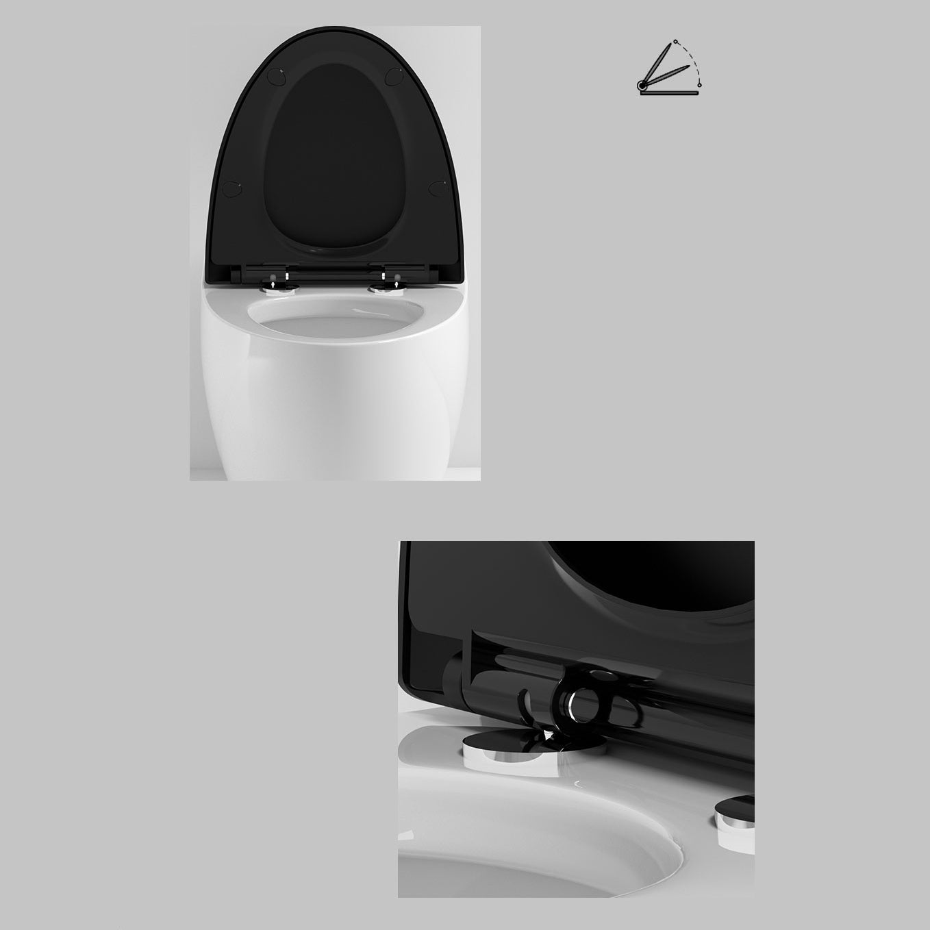 Modern Siphon Jet One Piece Toilet Bowl Heated Seat Urine Toilet with Toilet Seat Clearhalo 'Bathroom Remodel & Bathroom Fixtures' 'Home Improvement' 'home_improvement' 'home_improvement_toilets' 'Toilets & Bidets' 'Toilets' 6668910