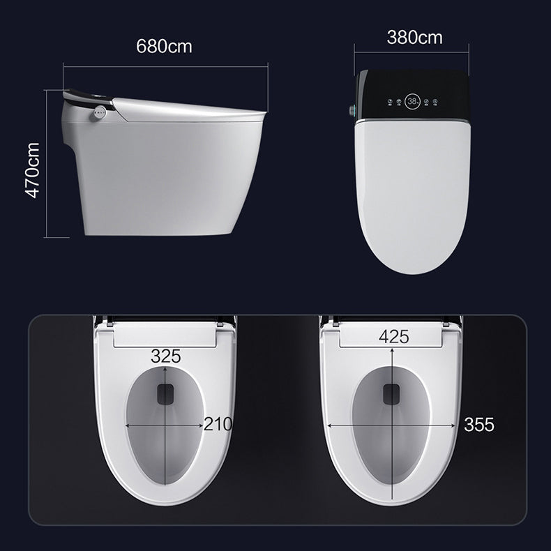Contemporary All-In-One Toilet Floor Mounted Urine Toilet for Washroom Clearhalo 'Bathroom Remodel & Bathroom Fixtures' 'Home Improvement' 'home_improvement' 'home_improvement_toilets' 'Toilets & Bidets' 'Toilets' 6668929