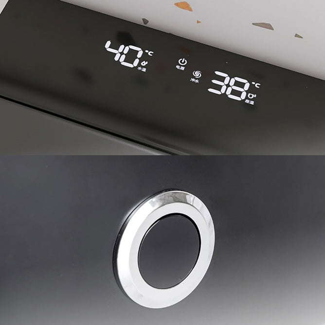 Contemporary White/black/ Gray Electronic Toilet Elongated Wall Hung Toilet Set Clearhalo 'Bathroom Remodel & Bathroom Fixtures' 'Bidets' 'Home Improvement' 'home_improvement' 'home_improvement_bidets' 'Toilets & Bidets' 6670107