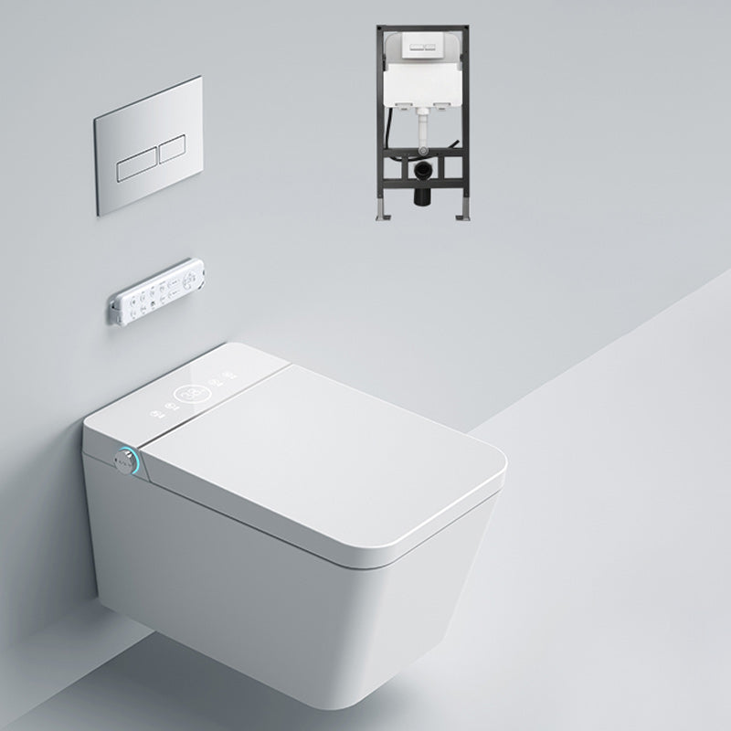 Modern Electronic Elongated Toilet Wall Mounted Bidet without Water Pressure Control Toilet with Water Tank White Clearhalo 'Bathroom Remodel & Bathroom Fixtures' 'Bidets' 'Home Improvement' 'home_improvement' 'home_improvement_bidets' 'Toilets & Bidets' 6670111