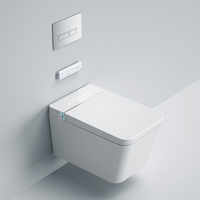 Modern Electronic Elongated Toilet Wall Mounted Bidet without Water Pressure Control Clearhalo 'Bathroom Remodel & Bathroom Fixtures' 'Bidets' 'Home Improvement' 'home_improvement' 'home_improvement_bidets' 'Toilets & Bidets' 6670115