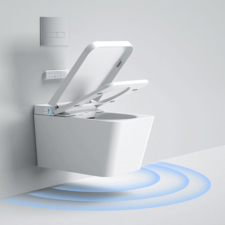 Modern Electronic Elongated Toilet Wall Mounted Bidet without Water Pressure Control Clearhalo 'Bathroom Remodel & Bathroom Fixtures' 'Bidets' 'Home Improvement' 'home_improvement' 'home_improvement_bidets' 'Toilets & Bidets' 6670123