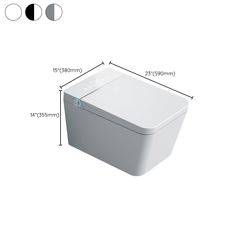 Modern Electronic Elongated Toilet Wall Mounted Bidet without Water Pressure Control Clearhalo 'Bathroom Remodel & Bathroom Fixtures' 'Bidets' 'Home Improvement' 'home_improvement' 'home_improvement_bidets' 'Toilets & Bidets' 6670128