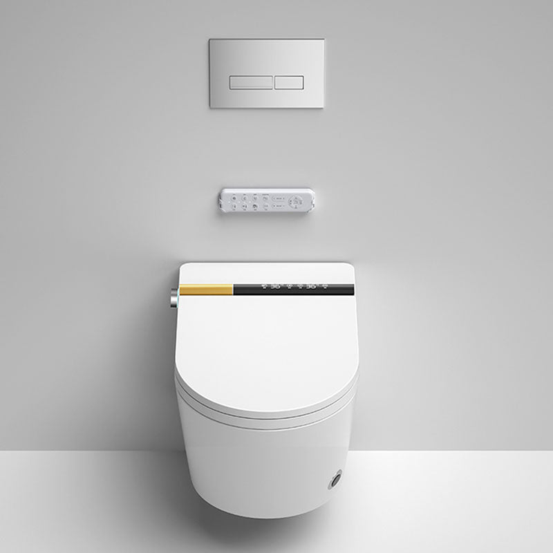 Modern 11.8" H Electronic Elongated Toilet Wall Mounted Bidet Clearhalo 'Bathroom Remodel & Bathroom Fixtures' 'Bidets' 'Home Improvement' 'home_improvement' 'home_improvement_bidets' 'Toilets & Bidets' 6670140