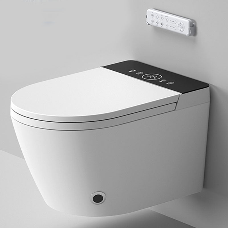 Modern 11.8" H Electronic Elongated Toilet Wall Mounted Bidet Clearhalo 'Bathroom Remodel & Bathroom Fixtures' 'Bidets' 'Home Improvement' 'home_improvement' 'home_improvement_bidets' 'Toilets & Bidets' 6670142