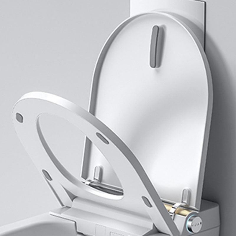 Modern 11.8" H Electronic Elongated Toilet Wall Mounted Bidet Clearhalo 'Bathroom Remodel & Bathroom Fixtures' 'Bidets' 'Home Improvement' 'home_improvement' 'home_improvement_bidets' 'Toilets & Bidets' 6670145