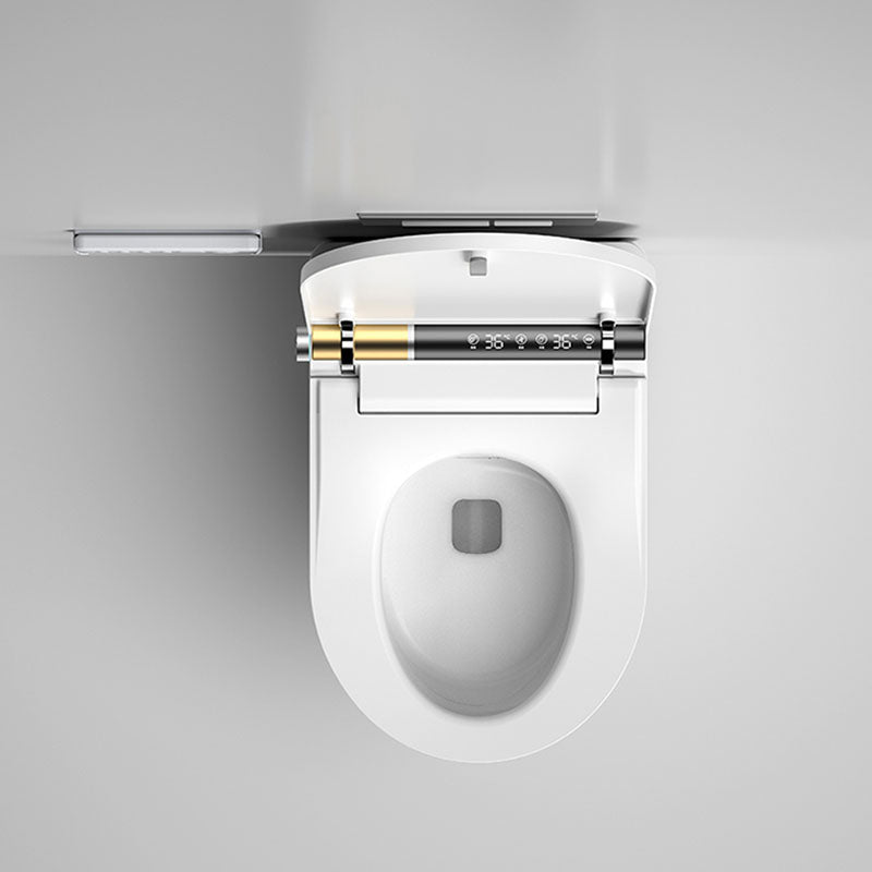Modern 11.8" H Electronic Elongated Toilet Wall Mounted Bidet Clearhalo 'Bathroom Remodel & Bathroom Fixtures' 'Bidets' 'Home Improvement' 'home_improvement' 'home_improvement_bidets' 'Toilets & Bidets' 6670153