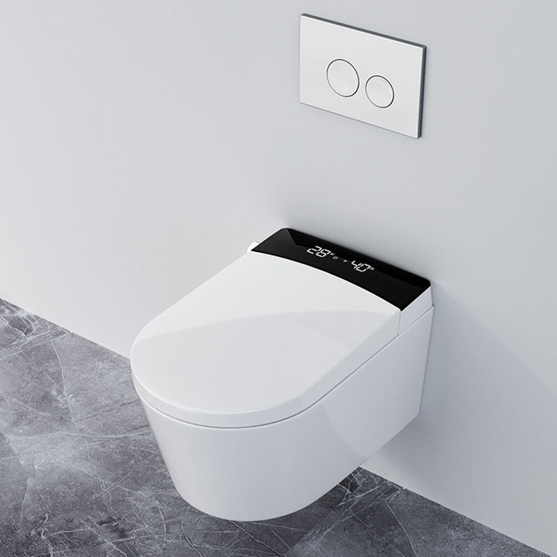 Electronic Elongated Toilet Wall Mounted Bidet with Heated Seat Clearhalo 'Bathroom Remodel & Bathroom Fixtures' 'Bidets' 'Home Improvement' 'home_improvement' 'home_improvement_bidets' 'Toilets & Bidets' 6670174