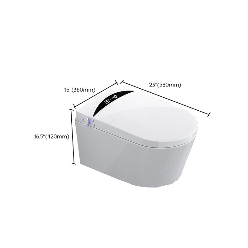 Electronic Elongated Toilet Wall Mounted Bidet with Heated Seat Clearhalo 'Bathroom Remodel & Bathroom Fixtures' 'Bidets' 'Home Improvement' 'home_improvement' 'home_improvement_bidets' 'Toilets & Bidets' 6670176