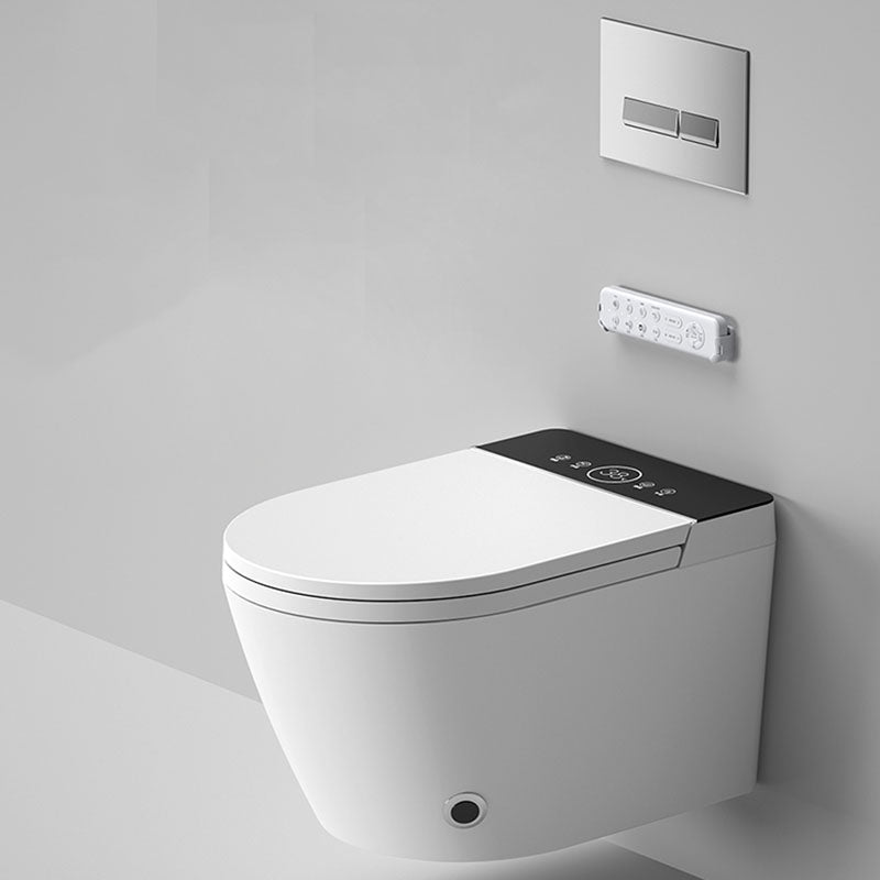 Contemporary Electronic Elongated Toilet Wall Mounted Bidet with Heated Seat Clearhalo 'Bathroom Remodel & Bathroom Fixtures' 'Bidets' 'Home Improvement' 'home_improvement' 'home_improvement_bidets' 'Toilets & Bidets' 6670207