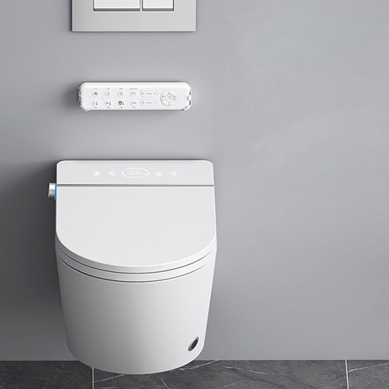 Contemporary Electronic Elongated Toilet Wall Mounted Bidet with Heated Seat Clearhalo 'Bathroom Remodel & Bathroom Fixtures' 'Bidets' 'Home Improvement' 'home_improvement' 'home_improvement_bidets' 'Toilets & Bidets' 6670217