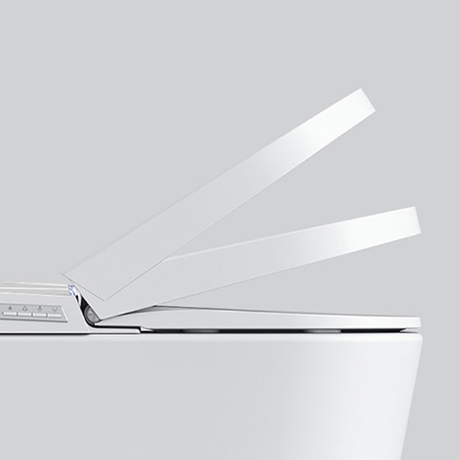 Contemporary 14.9" H Electronic Elongated Toilet Wall Mounted Bidet Clearhalo 'Bathroom Remodel & Bathroom Fixtures' 'Bidets' 'Home Improvement' 'home_improvement' 'home_improvement_bidets' 'Toilets & Bidets' 6670237