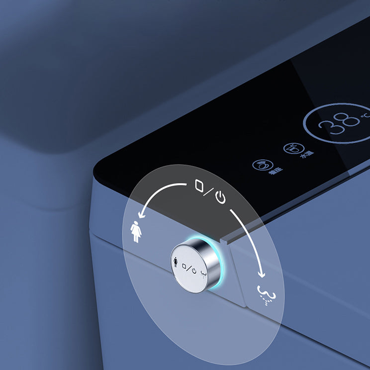 Foot Sensor Smart Toilet Elongated Contemporary Ceramic White Clearhalo 'Bathroom Remodel & Bathroom Fixtures' 'Bidets' 'Home Improvement' 'home_improvement' 'home_improvement_bidets' 'Toilets & Bidets' 6675560