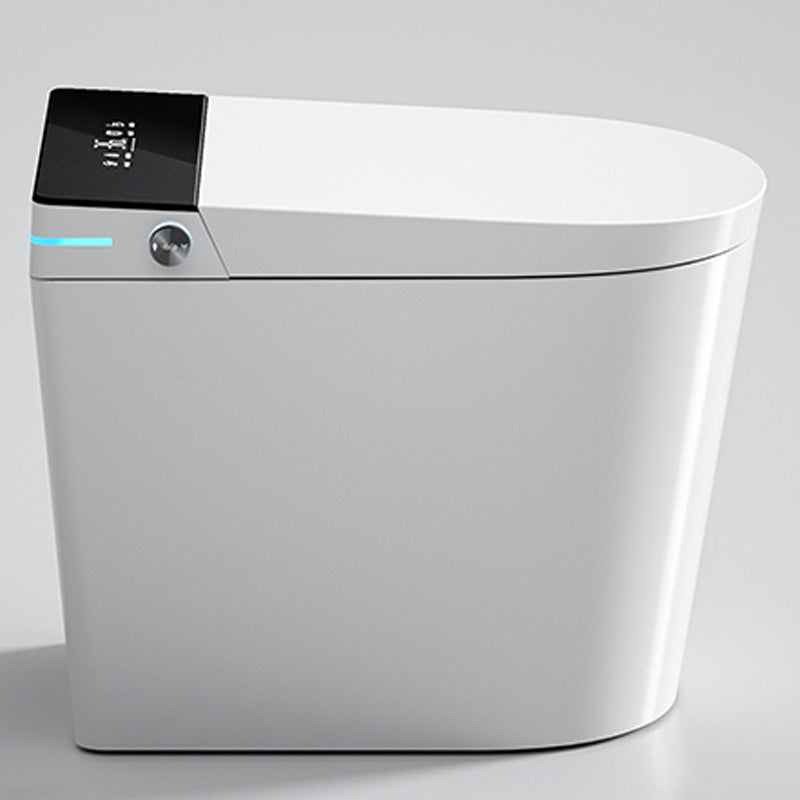 White Smart Toilet Ceramic Contemporary Foot Sensor Elongated Clearhalo 'Bathroom Remodel & Bathroom Fixtures' 'Bidets' 'Home Improvement' 'home_improvement' 'home_improvement_bidets' 'Toilets & Bidets' 6675567