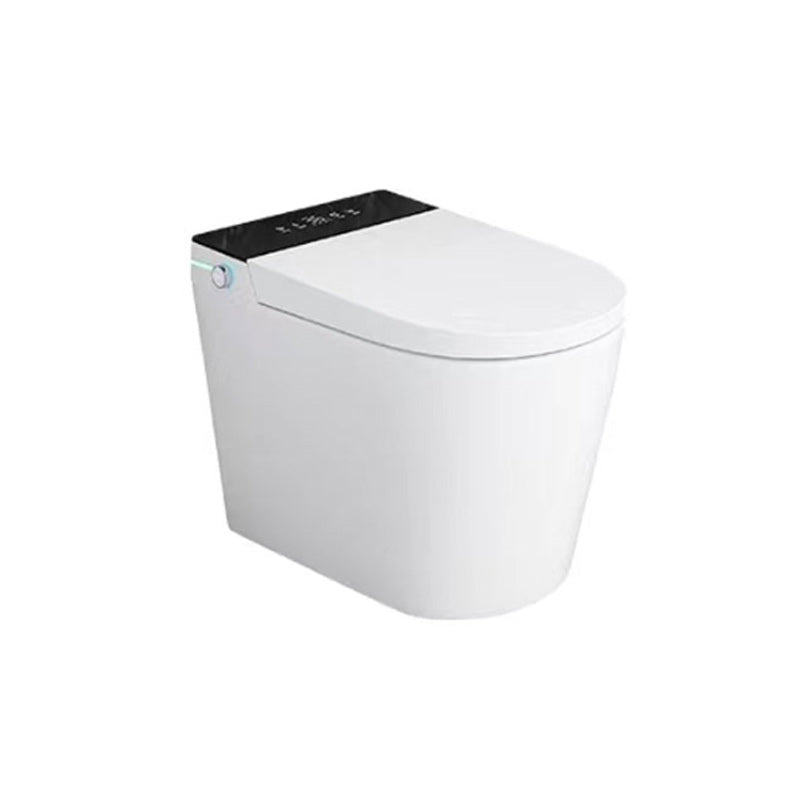 White Smart Toilet Ceramic Contemporary Foot Sensor Elongated Clearhalo 'Bathroom Remodel & Bathroom Fixtures' 'Bidets' 'Home Improvement' 'home_improvement' 'home_improvement_bidets' 'Toilets & Bidets' 6675569