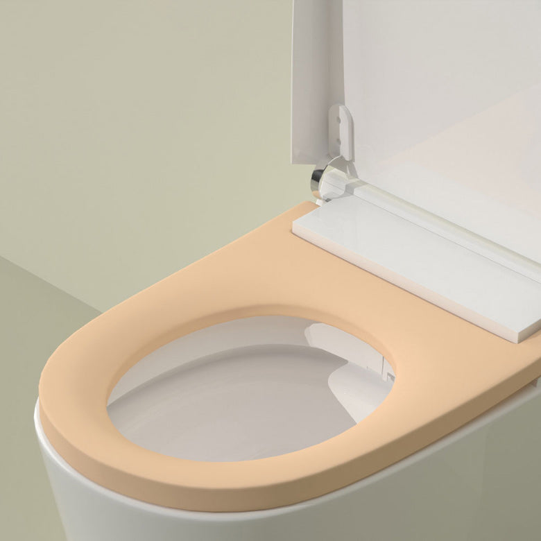 White Smart Toilet Ceramic Contemporary Foot Sensor Elongated Clearhalo 'Bathroom Remodel & Bathroom Fixtures' 'Bidets' 'Home Improvement' 'home_improvement' 'home_improvement_bidets' 'Toilets & Bidets' 6675576