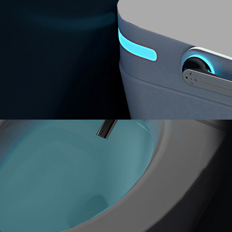White Foot Sensor Contemporary Ceramic Elongated Smart Toilet Clearhalo 'Bathroom Remodel & Bathroom Fixtures' 'Bidets' 'Home Improvement' 'home_improvement' 'home_improvement_bidets' 'Toilets & Bidets' 6675597
