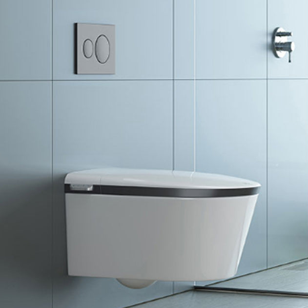 Warm Air Dryer Wall Hung Toilet Set Heated Seat Vitreous China Bidets Clearhalo 'Bathroom Remodel & Bathroom Fixtures' 'Bidets' 'Home Improvement' 'home_improvement' 'home_improvement_bidets' 'Toilets & Bidets' 6675702