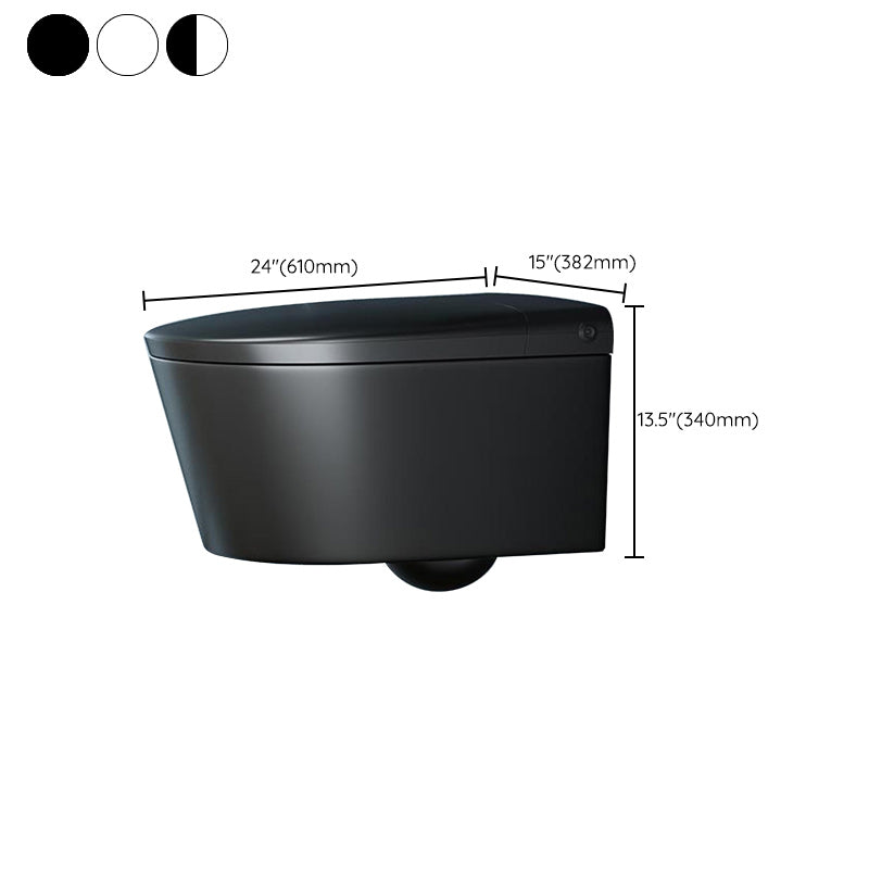 Warm Air Dryer Wall Hung Toilet Set Heated Seat Vitreous China Bidets Clearhalo 'Bathroom Remodel & Bathroom Fixtures' 'Bidets' 'Home Improvement' 'home_improvement' 'home_improvement_bidets' 'Toilets & Bidets' 6675715