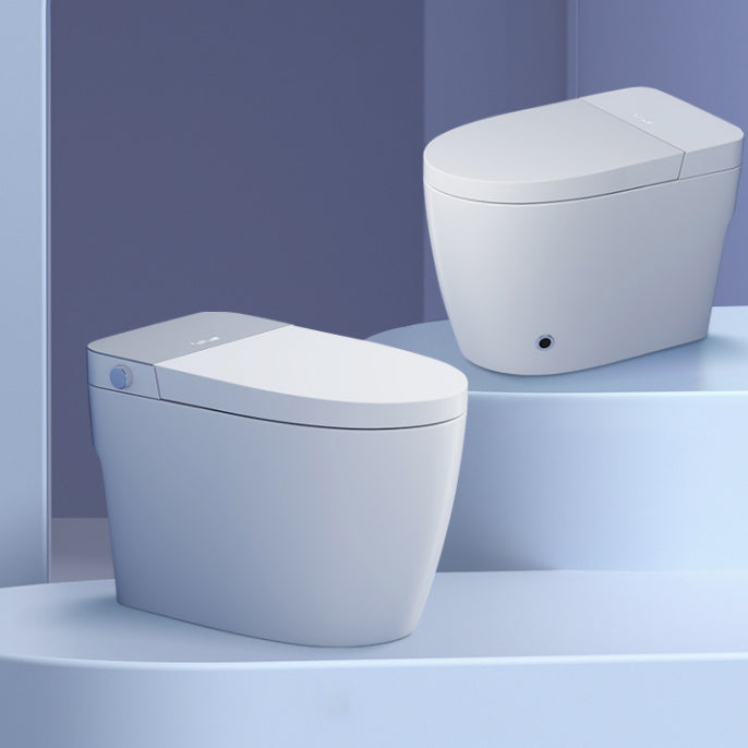 White Elongated Floor Standing Bidet Home Deodorizing Ceramic Smart Toilet Clearhalo 'Bathroom Remodel & Bathroom Fixtures' 'Bidets' 'Home Improvement' 'home_improvement' 'home_improvement_bidets' 'Toilets & Bidets' 6675757