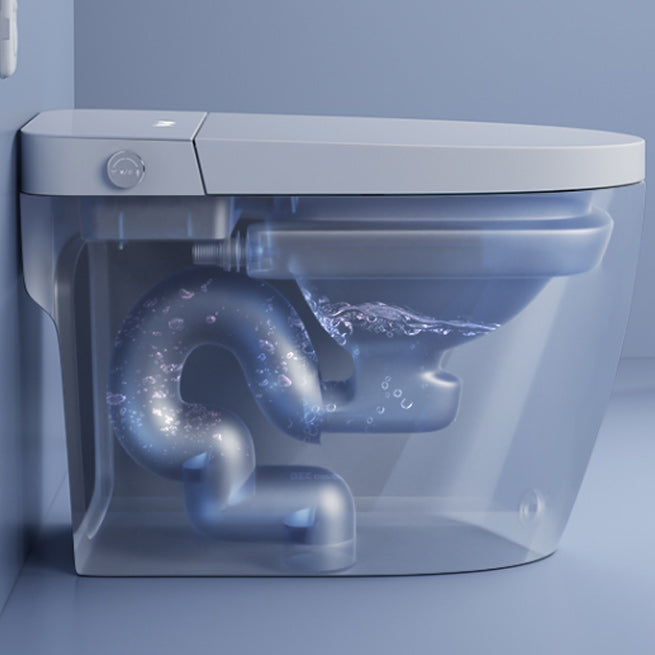 White Elongated Floor Standing Bidet Home Deodorizing Ceramic Smart Toilet Clearhalo 'Bathroom Remodel & Bathroom Fixtures' 'Bidets' 'Home Improvement' 'home_improvement' 'home_improvement_bidets' 'Toilets & Bidets' 6675759