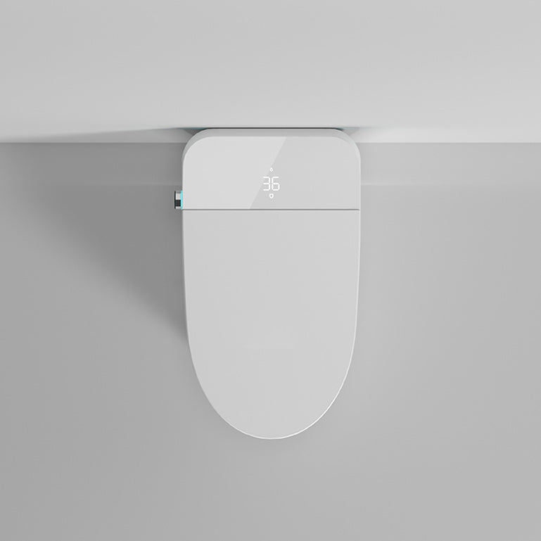 Elongated Smart Bidet White Ceramic One-Piece Smart Toilet Bidet Clearhalo 'Bathroom Remodel & Bathroom Fixtures' 'Bidets' 'Home Improvement' 'home_improvement' 'home_improvement_bidets' 'Toilets & Bidets' 6675770