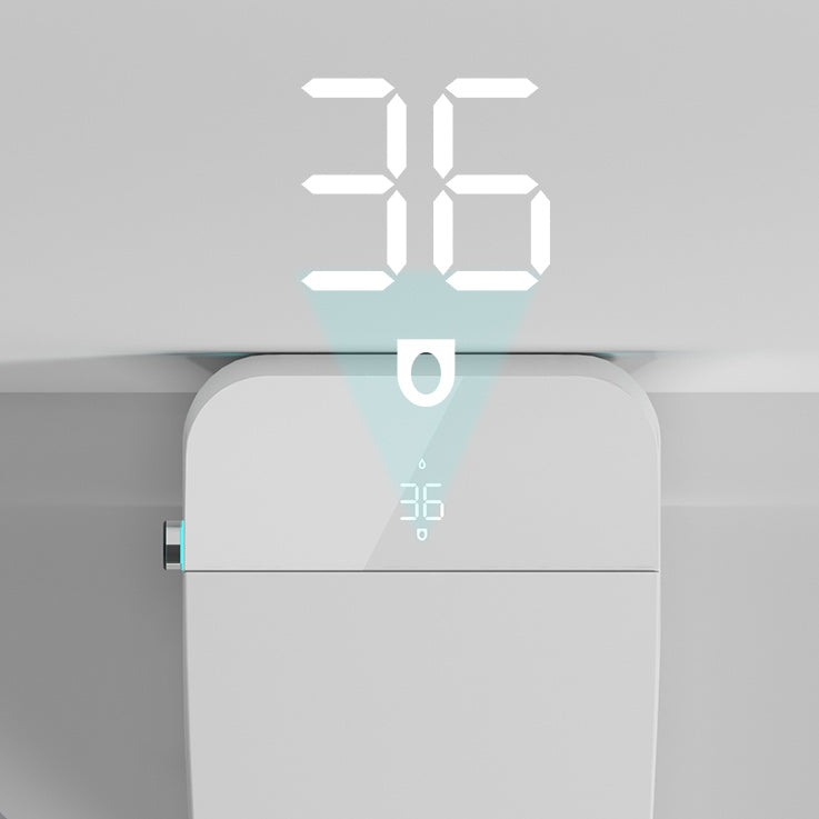 Elongated Smart Bidet White Ceramic One-Piece Smart Toilet Bidet Clearhalo 'Bathroom Remodel & Bathroom Fixtures' 'Bidets' 'Home Improvement' 'home_improvement' 'home_improvement_bidets' 'Toilets & Bidets' 6675779