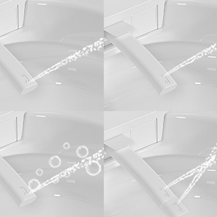 Elongated Smart Bidet White Ceramic One-Piece Smart Toilet Bidet Clearhalo 'Bathroom Remodel & Bathroom Fixtures' 'Bidets' 'Home Improvement' 'home_improvement' 'home_improvement_bidets' 'Toilets & Bidets' 6675781