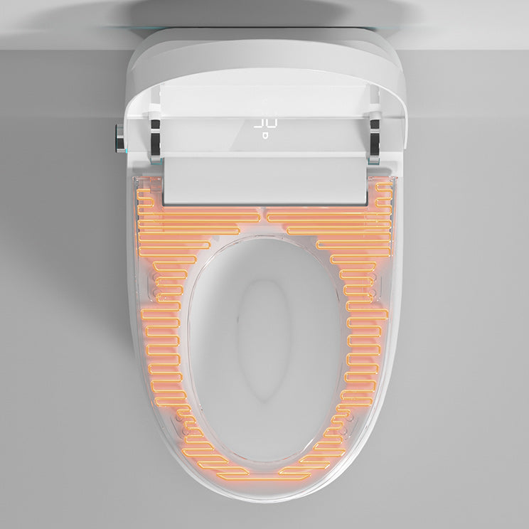 Elongated Smart Bidet White Ceramic One-Piece Smart Toilet Bidet Clearhalo 'Bathroom Remodel & Bathroom Fixtures' 'Bidets' 'Home Improvement' 'home_improvement' 'home_improvement_bidets' 'Toilets & Bidets' 6675782
