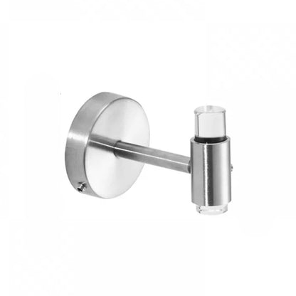 Modern Bathroom Accessory Kit Towel Bar Silver/Gold/Black Bathroom Hardware Silver Towel Robe Hook (Single Hook) Clearhalo 'Bathroom Hardware Sets' 'Bathroom Hardware' 'Bathroom Remodel & Bathroom Fixtures' 'bathroom_hardware_sets' 'Home Improvement' 'home_improvement' 'home_improvement_bathroom_hardware_sets' 6675827
