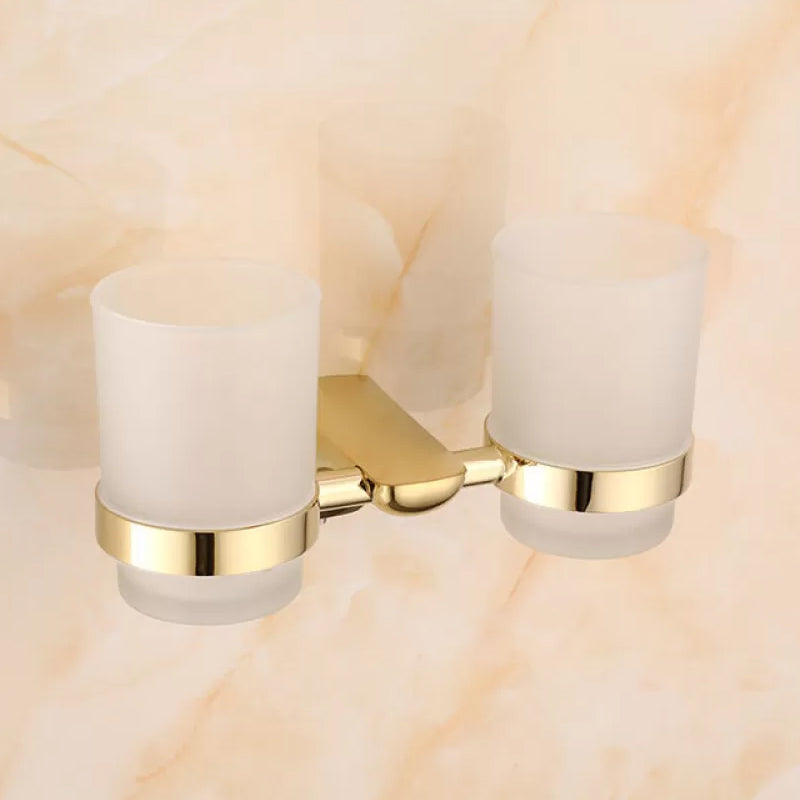 Traditional Bathroom Hardware Gold Bath Shelf Bathroom Accessory Kit Toothbrush Holder Clearhalo 'Bathroom Hardware Sets' 'Bathroom Hardware' 'Bathroom Remodel & Bathroom Fixtures' 'bathroom_hardware_sets' 'Home Improvement' 'home_improvement' 'home_improvement_bathroom_hardware_sets' 6676004