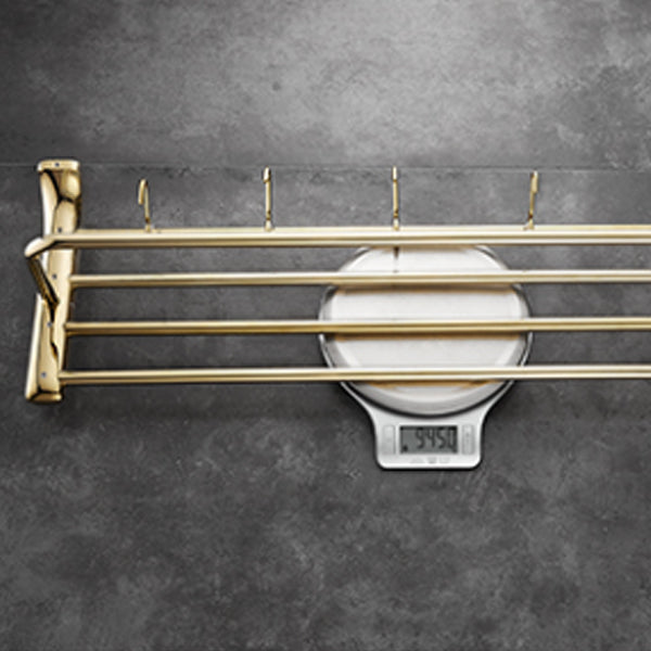 Traditional Bathroom Hardware Gold Bath Shelf Bathroom Accessory Kit Clearhalo 'Bathroom Hardware Sets' 'Bathroom Hardware' 'Bathroom Remodel & Bathroom Fixtures' 'bathroom_hardware_sets' 'Home Improvement' 'home_improvement' 'home_improvement_bathroom_hardware_sets' 6676014