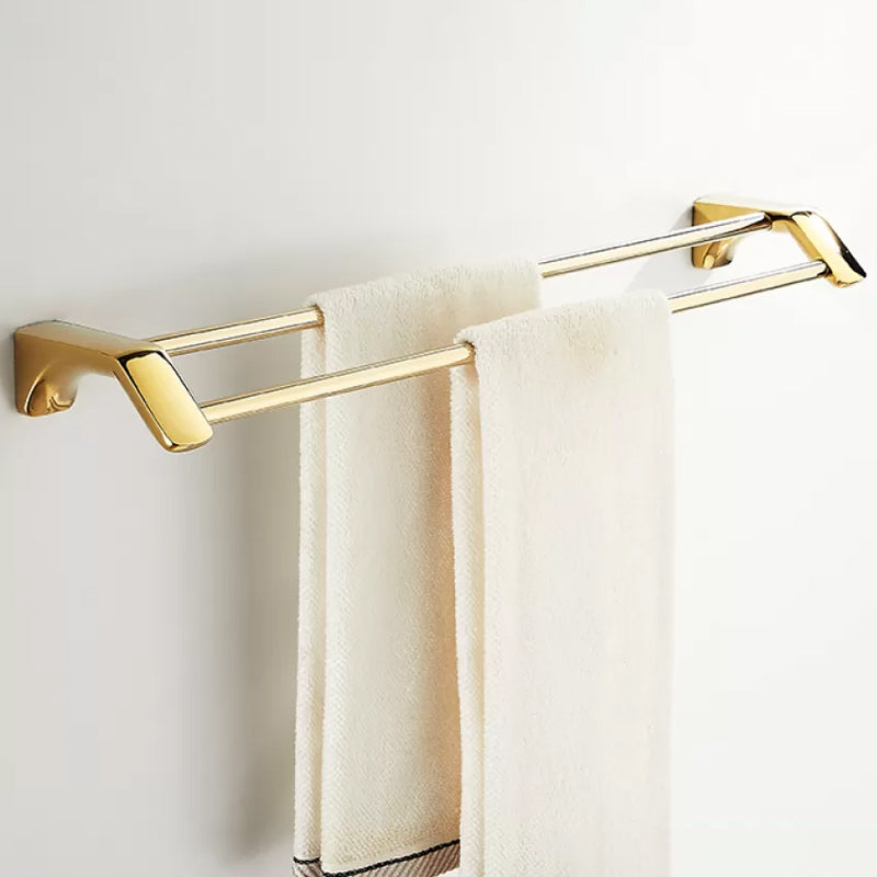 Traditional Bathroom Hardware Gold Bath Shelf Bathroom Accessory Kit Clearhalo 'Bathroom Hardware Sets' 'Bathroom Hardware' 'Bathroom Remodel & Bathroom Fixtures' 'bathroom_hardware_sets' 'Home Improvement' 'home_improvement' 'home_improvement_bathroom_hardware_sets' 6676033