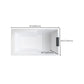 Modern Rectangle Acrylic Embedded Bathtub with Drain Bath Tub and Massage Device Clearhalo 'Bathroom Remodel & Bathroom Fixtures' 'Bathtubs' 'Home Improvement' 'home_improvement' 'home_improvement_bathtubs' 'Showers & Bathtubs' 6676503
