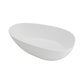 Modern White Ellipse Bathtub Freestanding Soaking Bathtub with Drain Bath Tub Clearhalo 'Bathroom Remodel & Bathroom Fixtures' 'Bathtubs' 'Home Improvement' 'home_improvement' 'home_improvement_bathtubs' 'Showers & Bathtubs' 6676561