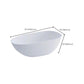 Modern White Ellipse Bathtub Freestanding Soaking Bathtub with Drain Bath Tub Clearhalo 'Bathroom Remodel & Bathroom Fixtures' 'Bathtubs' 'Home Improvement' 'home_improvement' 'home_improvement_bathtubs' 'Showers & Bathtubs' 6676568