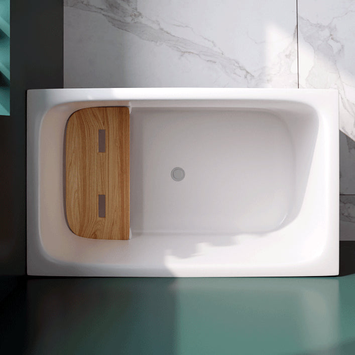 Modern Rectangle Acrylic Bathtub Freestanding Bathtub with Drain Bath Tub(without Plank) 35"L x 24"W x 27"H Clearhalo 'Bathroom Remodel & Bathroom Fixtures' 'Bathtubs' 'Home Improvement' 'home_improvement' 'home_improvement_bathtubs' 'Showers & Bathtubs' 6676579