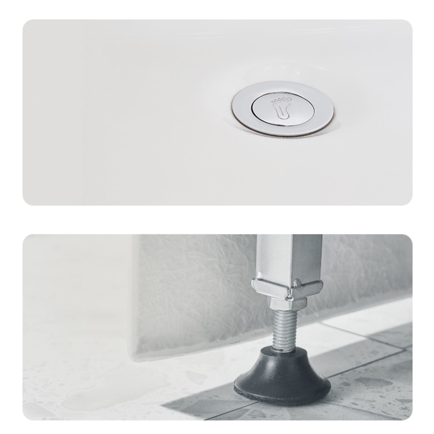 Modern Rectangle Acrylic Bathtub Freestand Soaking Bathtub with Drain Bath Tub Clearhalo 'Bathroom Remodel & Bathroom Fixtures' 'Bathtubs' 'Home Improvement' 'home_improvement' 'home_improvement_bathtubs' 'Showers & Bathtubs' 6676691