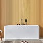 Modern Acrylic Rectangle Bathtub White Back to Wall with Drain Bath Tub White 51"L x 30"W x 23"H Tub with Black 5-Piece Set Clearhalo 'Bathroom Remodel & Bathroom Fixtures' 'Bathtubs' 'Home Improvement' 'home_improvement' 'home_improvement_bathtubs' 'Showers & Bathtubs' 6676706