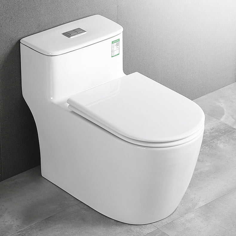 Traditional All-In-One Toilet Bowl Floor Mount Urine Toilet for Washroom 15.4"L x 28.7"W x 23.2"H White 12" Clearhalo 'Bathroom Remodel & Bathroom Fixtures' 'Home Improvement' 'home_improvement' 'home_improvement_toilets' 'Toilets & Bidets' 'Toilets' 6676765