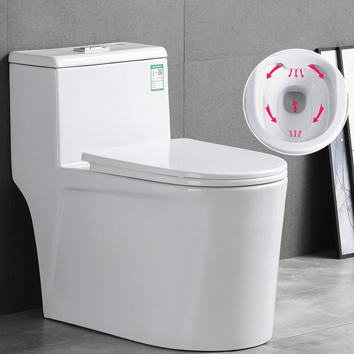 Traditional All-In-One Toilet Bowl Floor Mount Urine Toilet for Washroom 15"L x 27"W x 26"H White 16" Clearhalo 'Bathroom Remodel & Bathroom Fixtures' 'Home Improvement' 'home_improvement' 'home_improvement_toilets' 'Toilets & Bidets' 'Toilets' 6676766