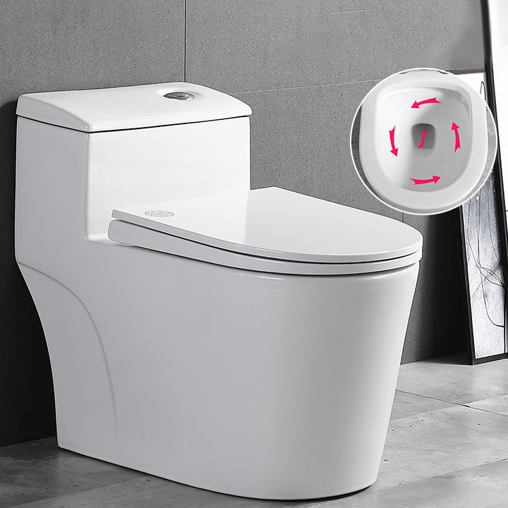 Traditional All-In-One Toilet Bowl Floor Mount Urine Toilet for Washroom 15.4"L x 27.6"W x 23.6"H White Clearhalo 'Bathroom Remodel & Bathroom Fixtures' 'Home Improvement' 'home_improvement' 'home_improvement_toilets' 'Toilets & Bidets' 'Toilets' 6676777