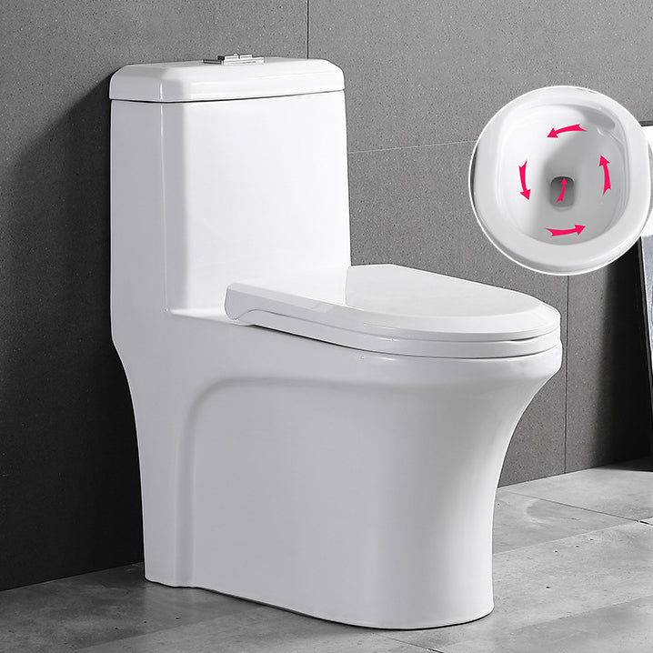 Traditional All-In-One Toilet Bowl Floor Mount Urine Toilet for Washroom 14.2"L x 25.2"W x 28.3"H White 16" Clearhalo 'Bathroom Remodel & Bathroom Fixtures' 'Home Improvement' 'home_improvement' 'home_improvement_toilets' 'Toilets & Bidets' 'Toilets' 6676783