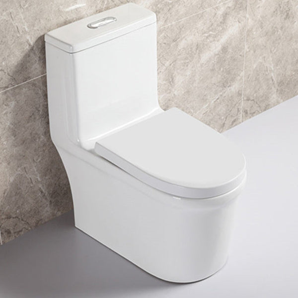Modern All-In-One Toilet Bowl Floor Mount White Urine Toilet for Washroom 14.8"L x 26.8"W x 30.3"H 12" Clearhalo 'Bathroom Remodel & Bathroom Fixtures' 'Home Improvement' 'home_improvement' 'home_improvement_toilets' 'Toilets & Bidets' 'Toilets' 6676801