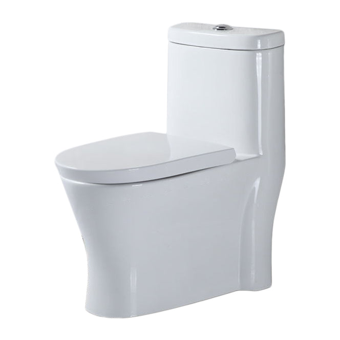 Modern All-In-One Toilet Bowl Floor Mount White Urine Toilet for Washroom 14.8"L x 26.4"W x 29.7"H Clearhalo 'Bathroom Remodel & Bathroom Fixtures' 'Home Improvement' 'home_improvement' 'home_improvement_toilets' 'Toilets & Bidets' 'Toilets' 6676813