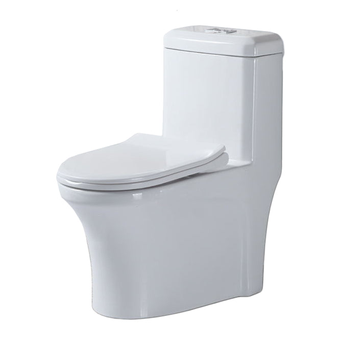 Modern All-In-One Toilet Bowl Floor Mount White Urine Toilet for Washroom 14"L x 26.4"W x 29.3"H Clearhalo 'Bathroom Remodel & Bathroom Fixtures' 'Home Improvement' 'home_improvement' 'home_improvement_toilets' 'Toilets & Bidets' 'Toilets' 6676815